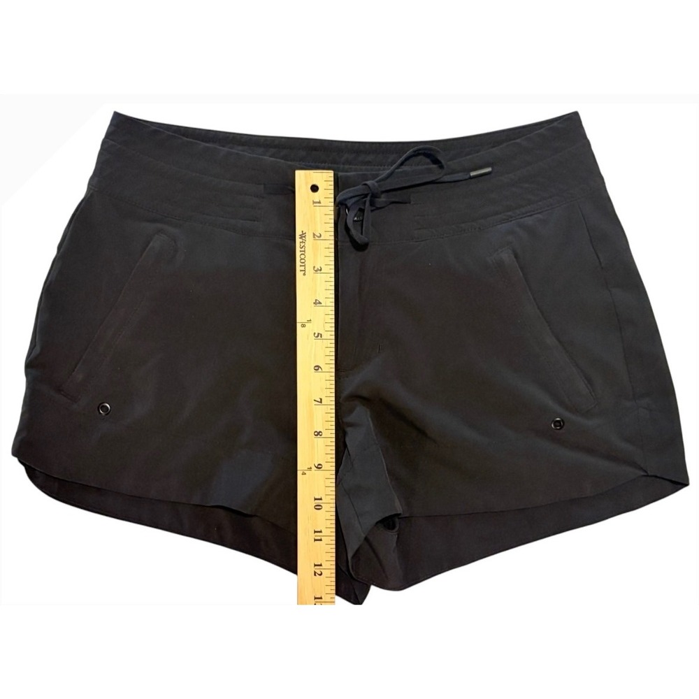 Athleta Trekkie North Shorts Black Hiking Travel Pockets 211376 Womens 2 - Picture 5 of 10